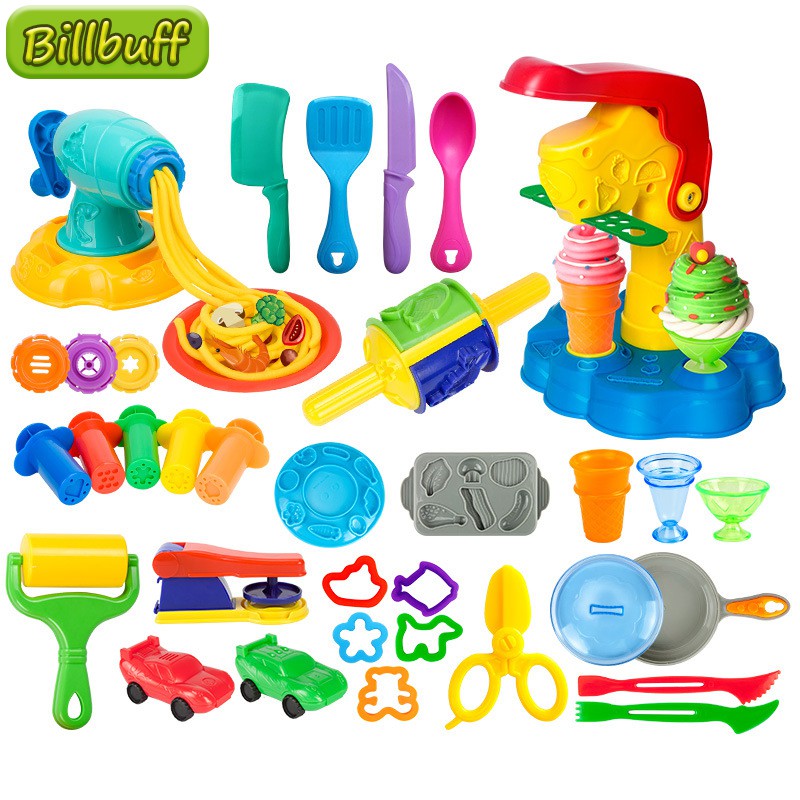 26pc Child Kids Dough DIY Tool Toy Educational Plasticine Mold Modeling Clay Toy 