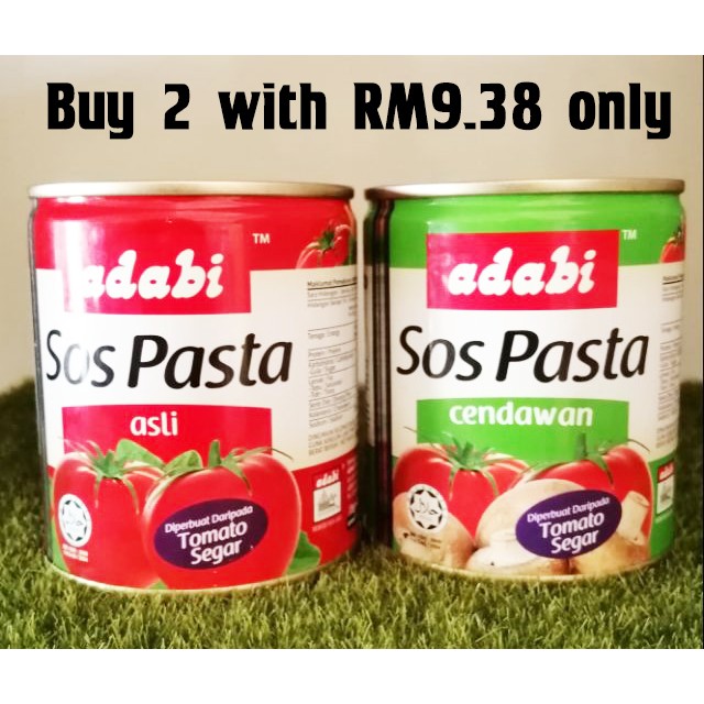 Adabi Sos Pasta Asli Mushroom And Original Twin 2x Can 300g Best Deal Ever Shopee Singapore
