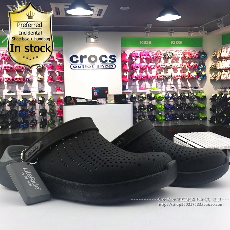 crocs literide black