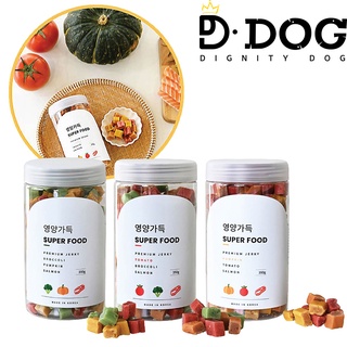 【 SUPER FOOD 】 영양가득 350g Korean brand Nutrition Supplements for Pet / Tomato & Broccoli & Salmon & Sweet pumpkin immune buster, skin care, eyes care good for your dog health