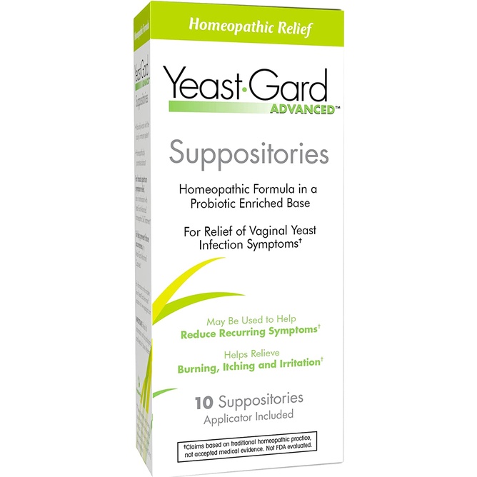 YeastGard Advanced, Yeast Gard Suppositories, 10 Suppositories Shopee