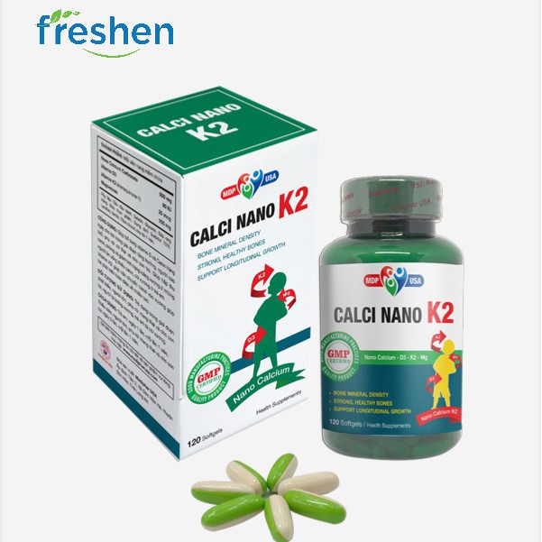 Calci Nano K2 Softgels Adds Ingredients Vitamin D3 K2 To Help Absorb Calcium Well And Not Be Eliminated By The Body Shopee Singapore