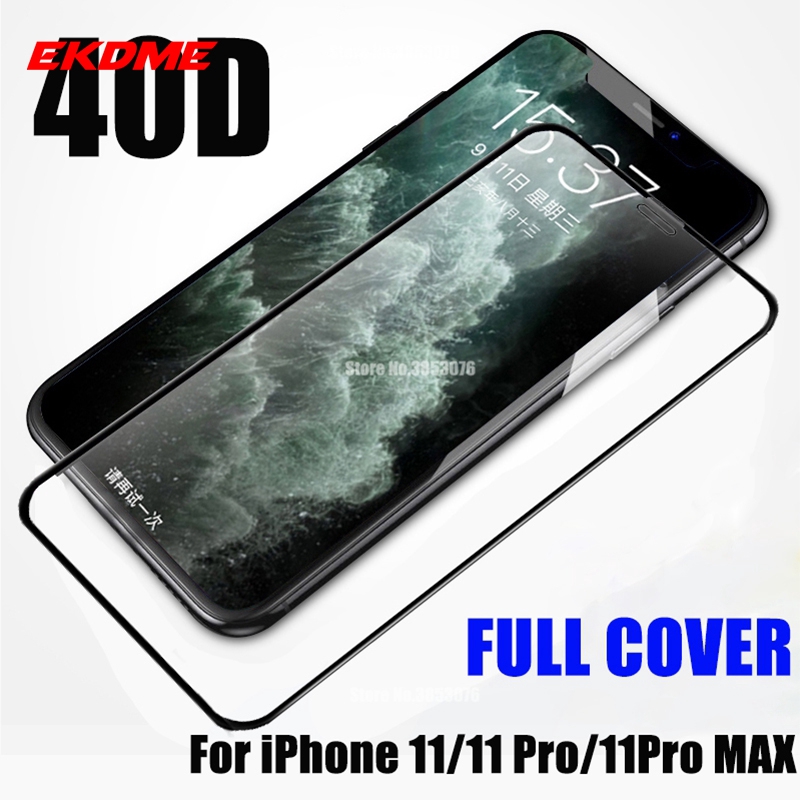 40d Tempered Glass Screen Protector For Iphone X Xr Xs Max 11 Pro Max 6 6s 7 8plus Protective Film Shopee Singapore