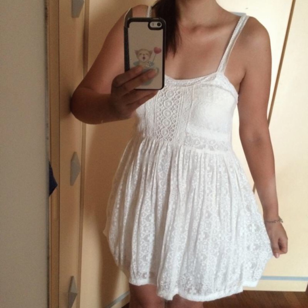zara white short dress