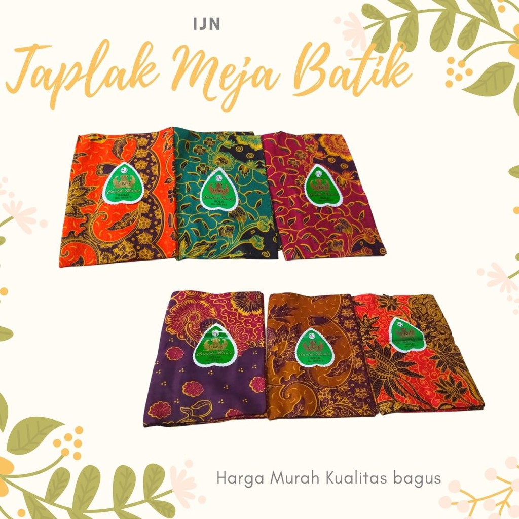 Cheap Wholesale Batik Tablecloths Smooth Rectangular Square Pekalongan Teacher S Table Shopee Singapore