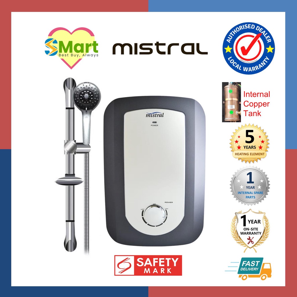 Mistral Copper Inner Tank Instant Shower Heater [MSH708] *Installation ...