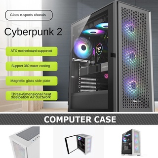 Armaggeddon PC MATX case Computer Gaming Case desktop cooling case transparent side tempered glass ATX case cyj