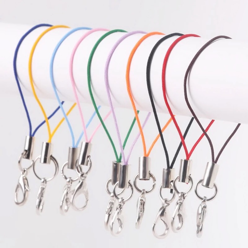 10 pcs Keychain Hook/ Handphone strap (lobster clasps) (mixed colours