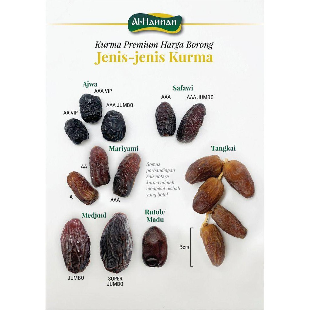 Kurma Al Hannan Kurma Ajwa Vip Kurma Ajwa Jumbo Kurma Safawi Vip Kurma Tangkai Singapore