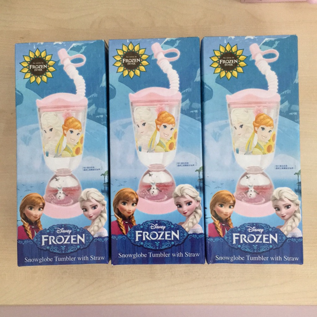 frozen tumbler with straw