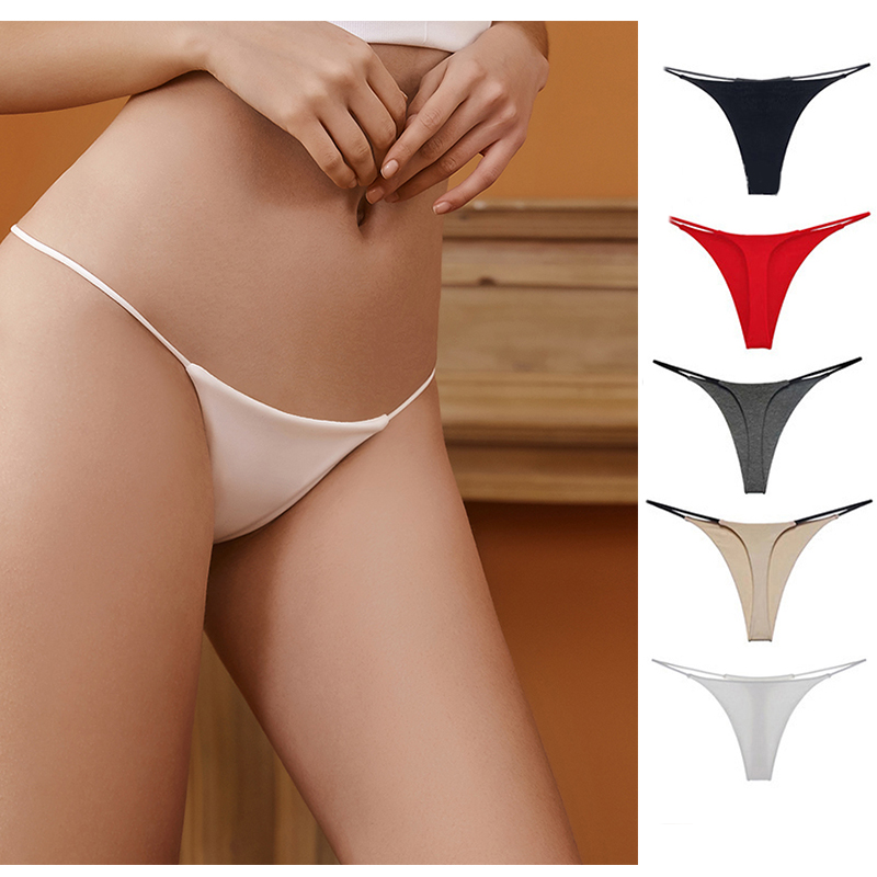 ECMLN Seamless Thong Hot Temptation Bikini T-back Low Waist G String Sexy Panties M-XL