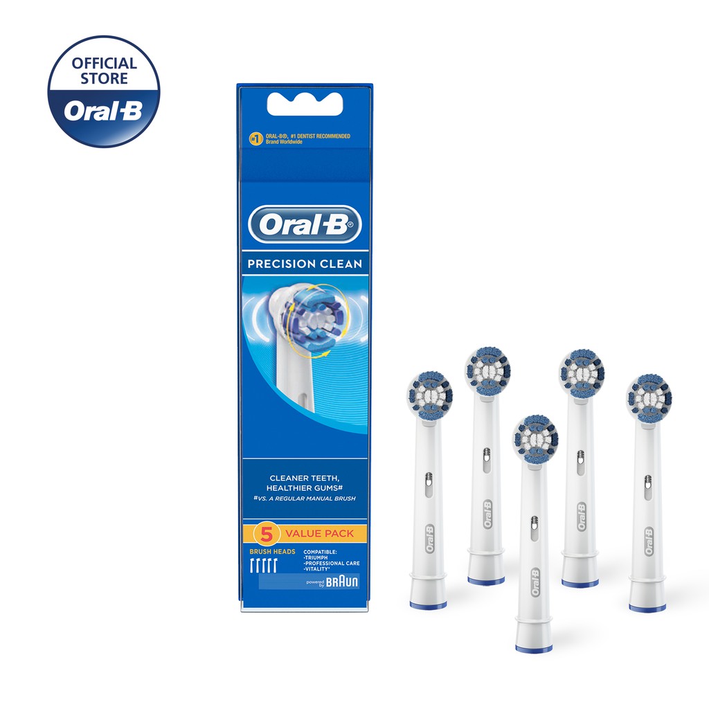 oral precision clean brush heads