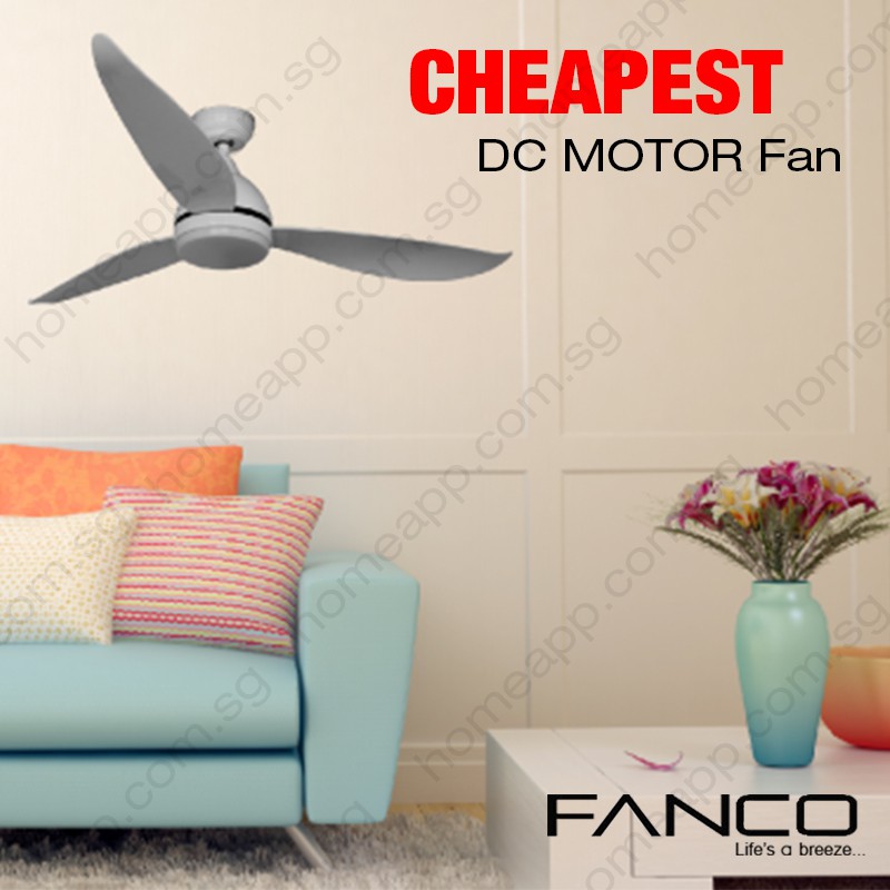 Dc Motor Fanco B Star Ceiling Fan With 3 Tone Led Light Remote