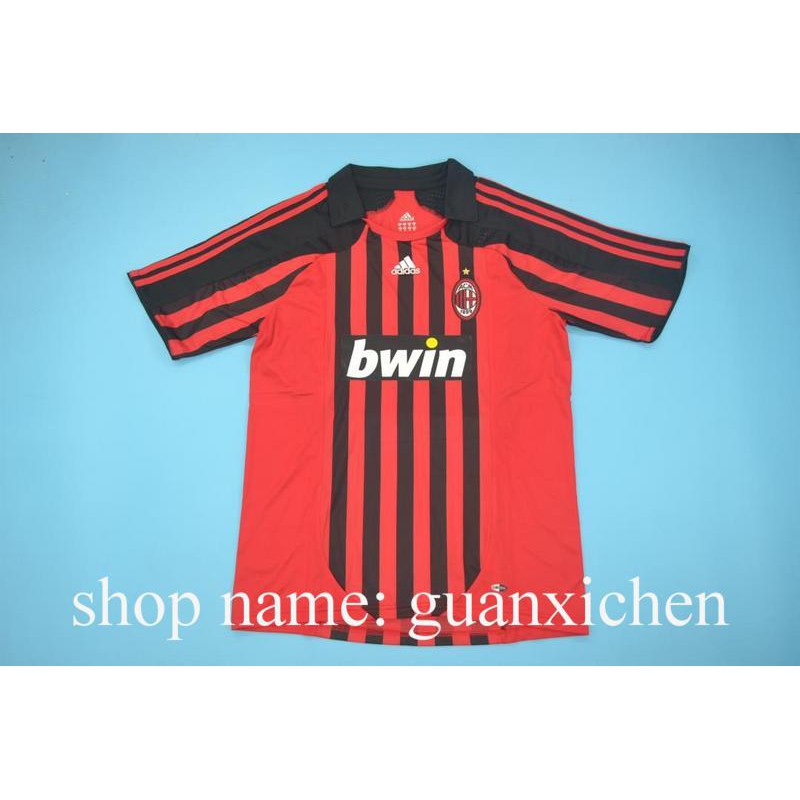ac milan retro football shirts