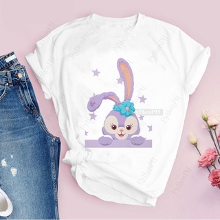 K-pop StellaLou Rabbit Duffy Bear T Shirt Hip Hop 2022 Short Sleeve T-shirt Girls Fashion Wear Skin-friendly Short-sleeved Kid Tshirt #5