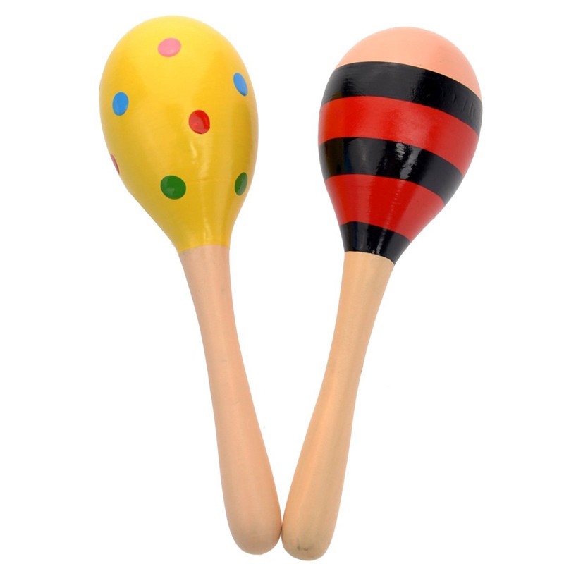 wooden maracas baby