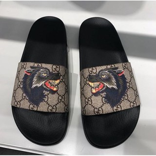 gucci wolf slippers
