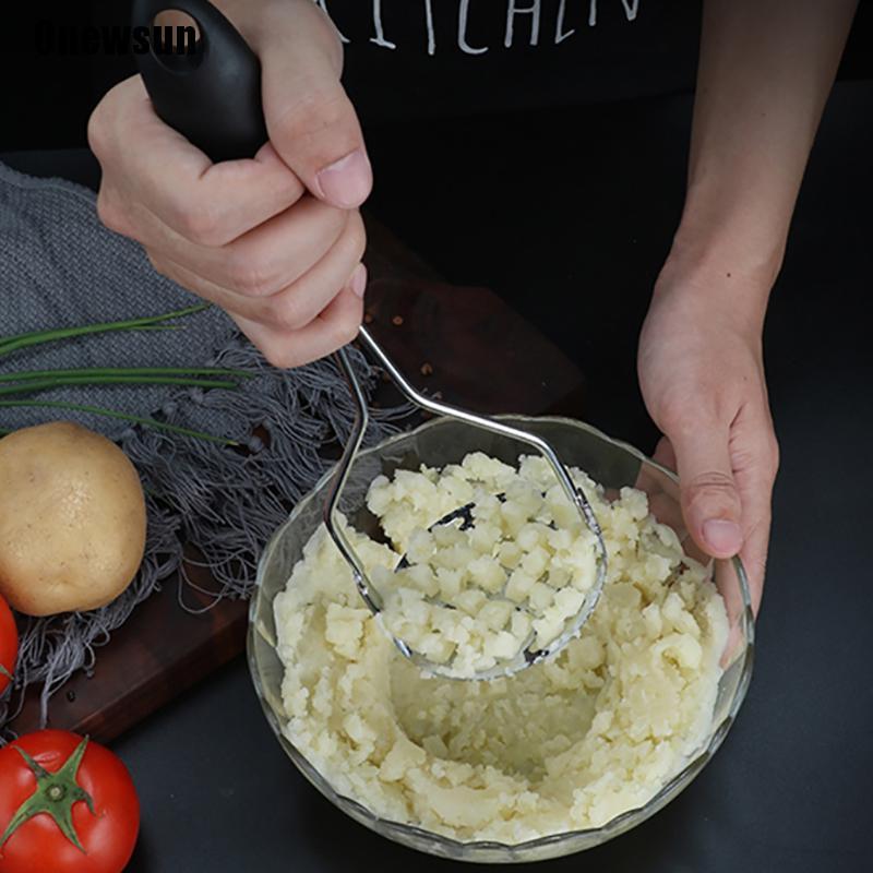 Onewsun Pressed Potato Masher Ricer Puree Juice Maker Potato Pusher