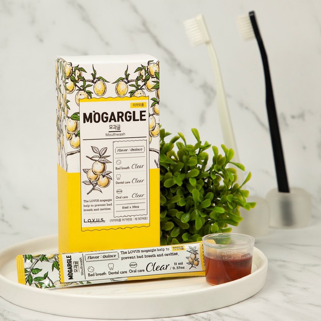 [LOVUS] Fresh Mogargle 10 Sticks Fresh & Mild Mouthwash Shopee