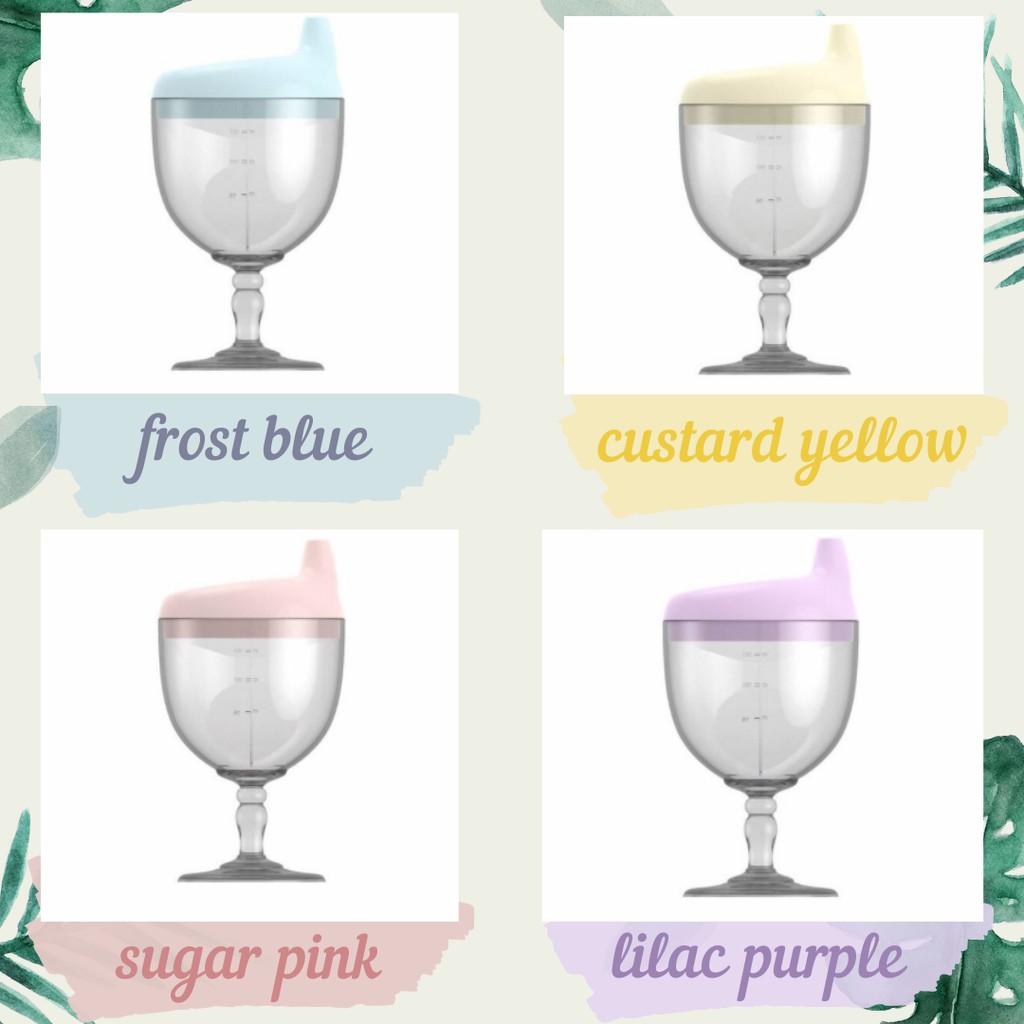 Local Instock 】BLW Royal Baby Sippy Glass Sippy Cup Anti Spill Kid Wine
