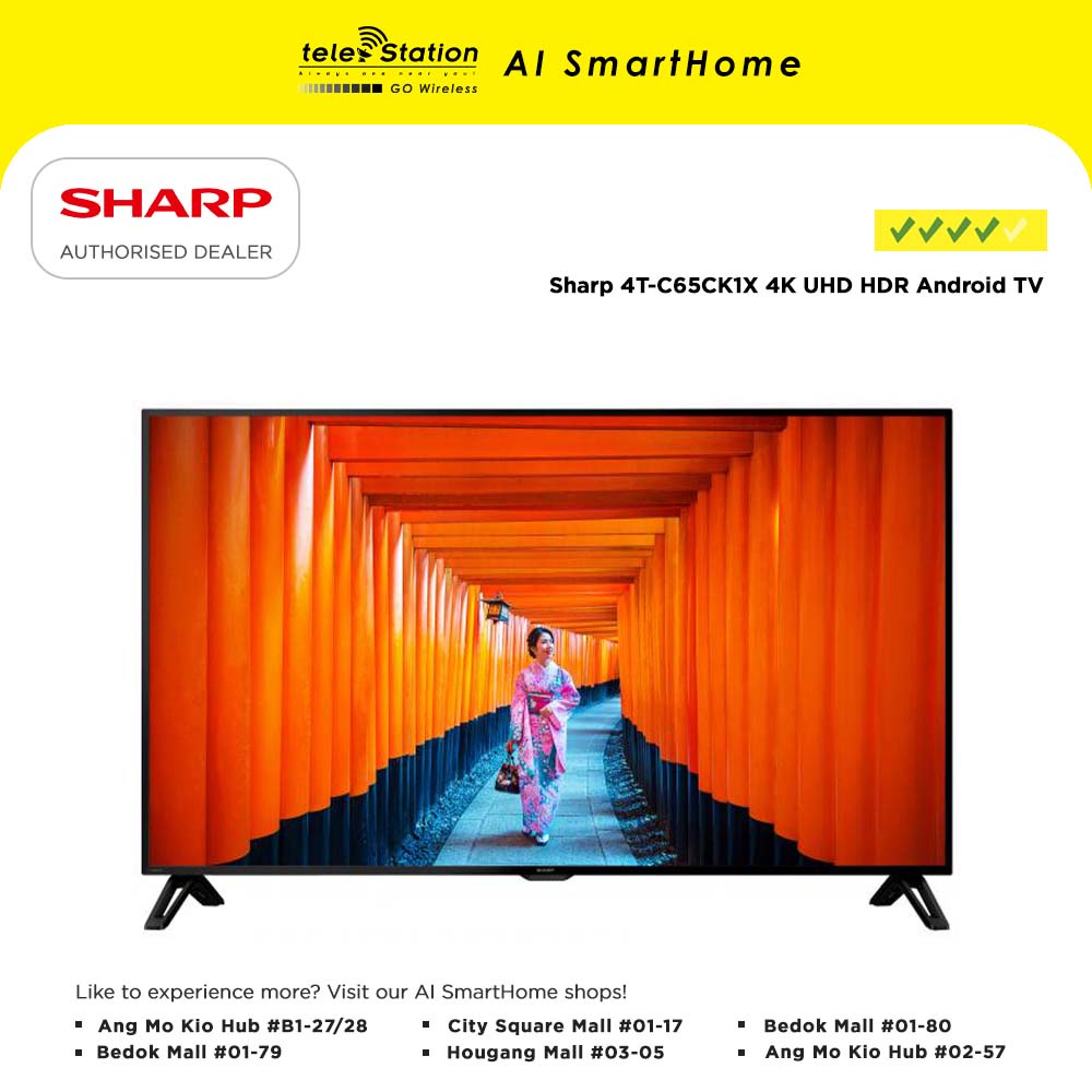 [PREORDER] Sharp TV 65" 4K UHD Android TV 4TC65CK1X (3 Years Local