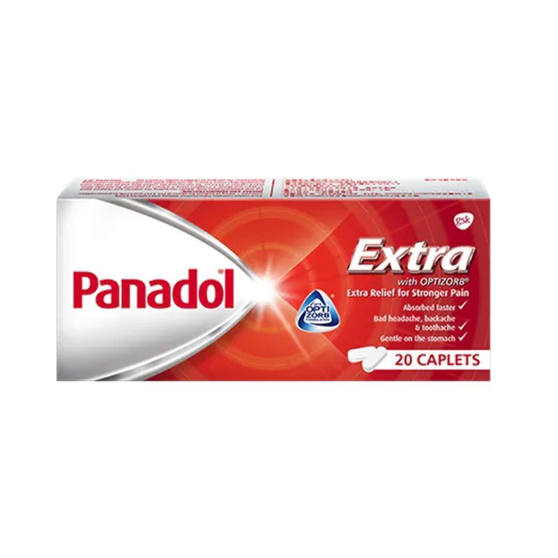 Panadol Extra, Pain Relief for Strong Headache and Tough Pain, 20