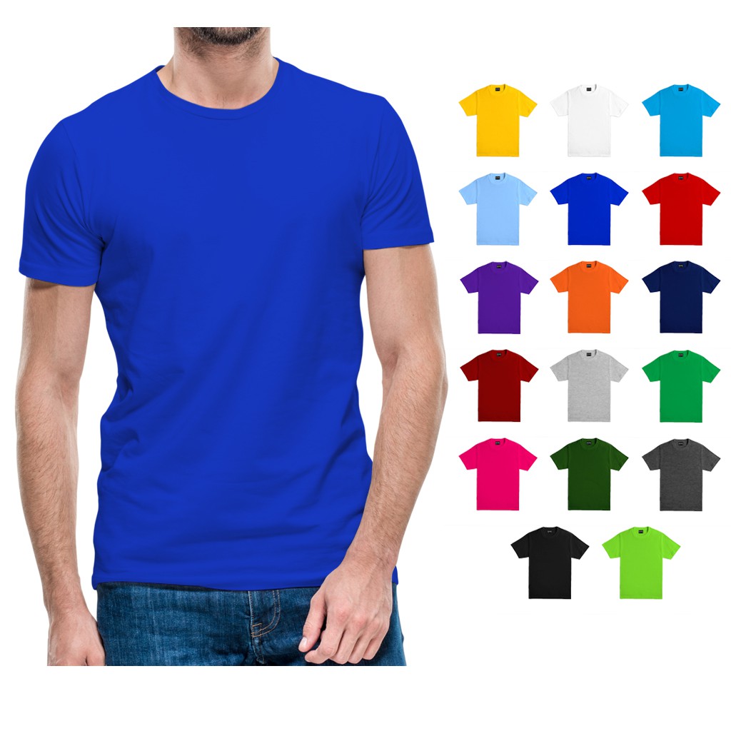 Plain Royal Blue Tshirt High Quality Baju Kosong Murah Size Xs 5xl Unisex Shopee Singapore