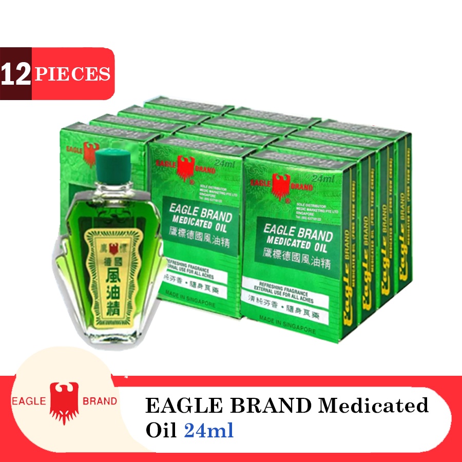EAGLE BRAND Medicated Oil 3ml to 24ml 12 packs Shopee Singapore
