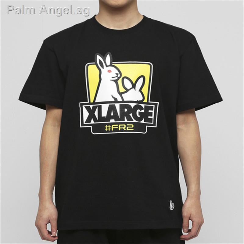 Fr2 T Shirt Fr2 X Xlarge Fxxk Icon Tee Joint Double Rabbit Print Short Sleeved Couple Tide Cotton T Shirt Shopee Singapore