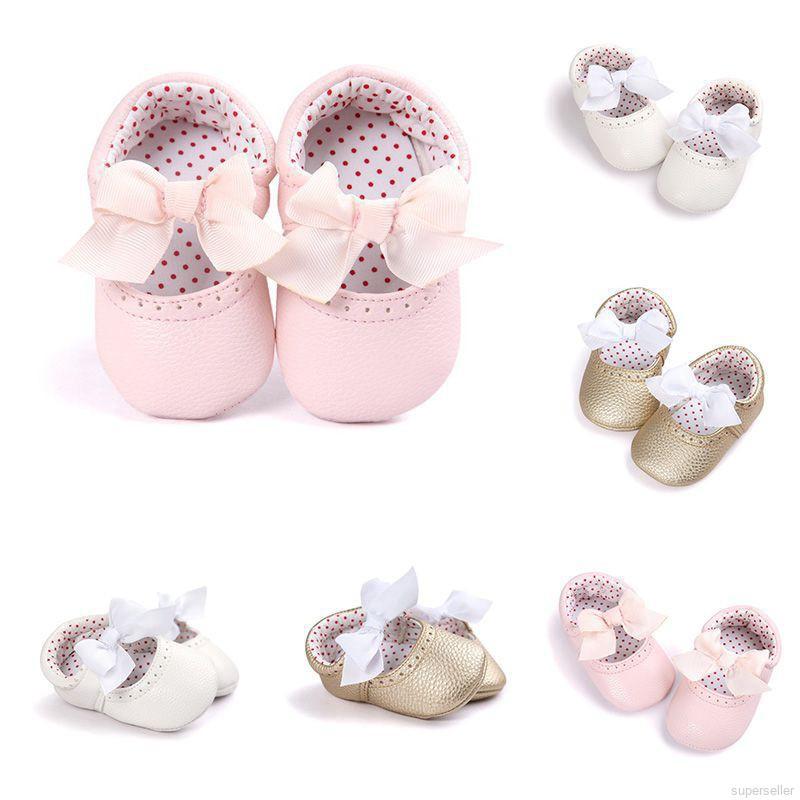 Newborn Baby Moccasin Soft Bottom PU Leather Shoes #0
