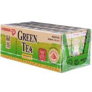 Pokka Green Tea Packet (250ml x 24 packet), Pokka Green Tea Can (300ml ...