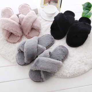 fur slipper