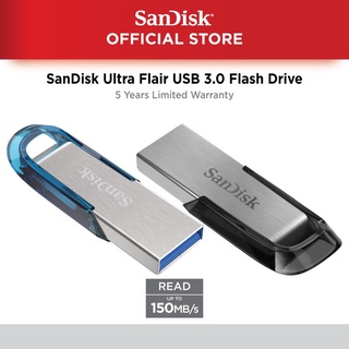 SanDisk Ultra Flair USB 3.0 Flash Drive 150MB/s SDCZ73 Windows PC Mac Computer 5 Years Limited Warranty