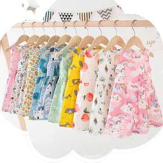 [SG LOCAL STOCK] Korean Style Summer Baby Girl Dress | Beach Children Dress | Toddler Kids Unicorn Animal Cute Dress