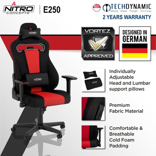 Nitro Concepts E250 Gaming Chair Shopee Singapore