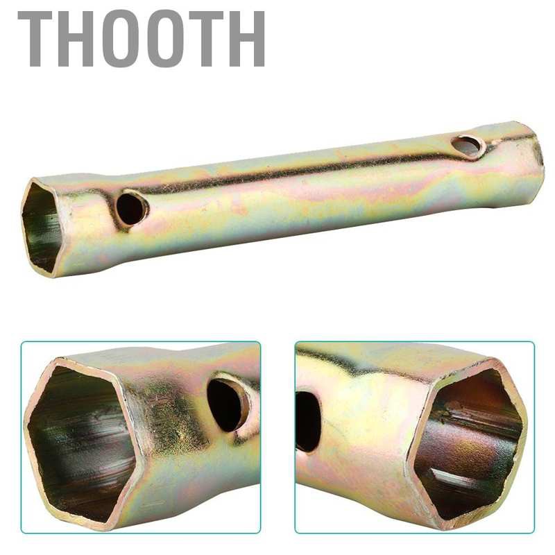 Thooth 130mm Double End Spark Plug Socket Wrench 16/18mm for Reach Spanner Tool