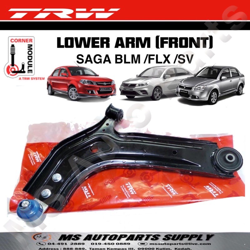 Trw Lower Arm Proton Saga Blm Saga Fl Saga Flx Jtc7731 Jtc7732 Shopee Singapore