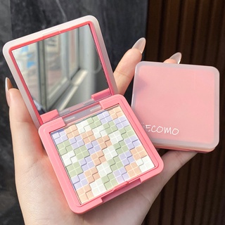 Gecomo 4 Colors Makeup Face Pressed Powder Palette Oil Control Longlasting Nature Colourful Loose Powder