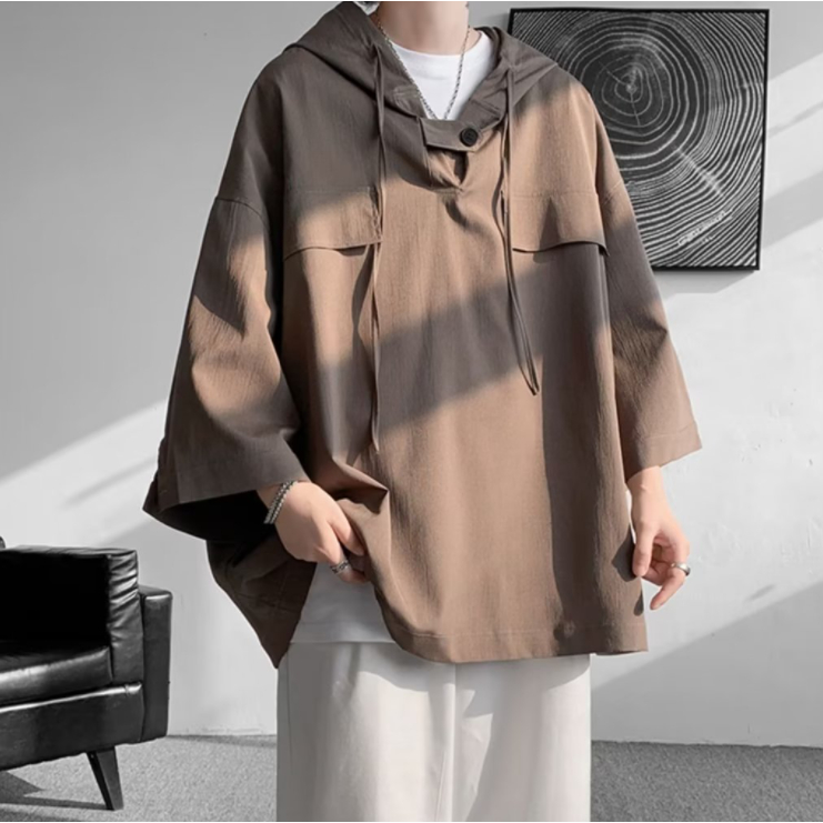 Áo hoodie Màu Trơn Thời Trang vintage Hàn Quốc Cho Nam áo hoodie unisex form rộng áo nam đẹp áo s