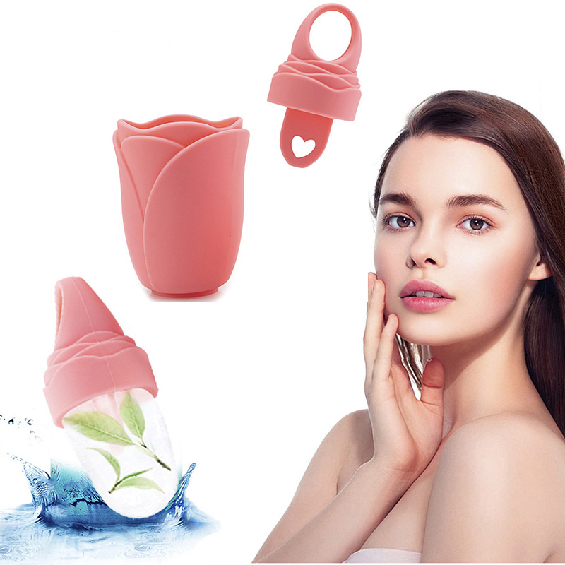 Ice Face Roller Face and Eye Reusable Beauty Ice Facial Roller Ice Cube Roller to Tighten Skin & De-Puff Eye Area Silicone Ice Stick Face Ice Mold