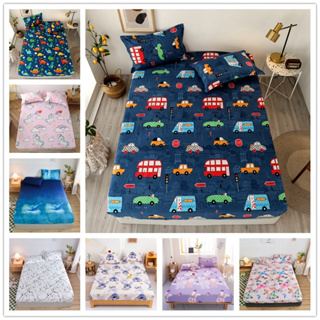 1 PC Cute Bed Sheet Bed Fitted Sheet Single/Queen/King Comfortable Soft Bedding Set For Kids