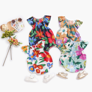 Sanlutoz Summer Baby Girls Bodysuits Flower Fashion Holiday