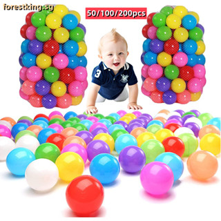 50/100/200pcs Colorful Soft Ocean Ball Baby Toys Play Balls Pool Bola Mainan Pit Pool Tent Toys (5.5cm Premium CE Eco-Friendly)
