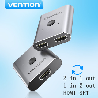 Vention HDMI Splitter 2 in 1 Bi-directional HDMI Switch 4K HDMI Adapter Converter For TV Box Laptop PS4 (With HDMI CABLE)