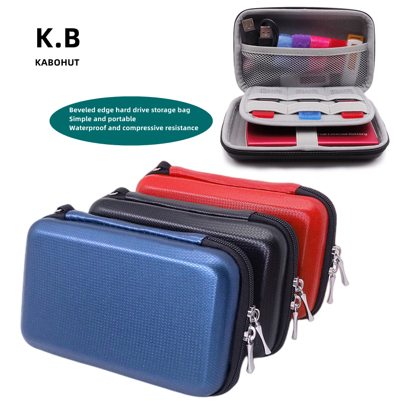 Kabohut Travel Storage Bag Hard Shell Bag Mobile Hard Disk Bag Power Bag Earphone Data Cable Digital