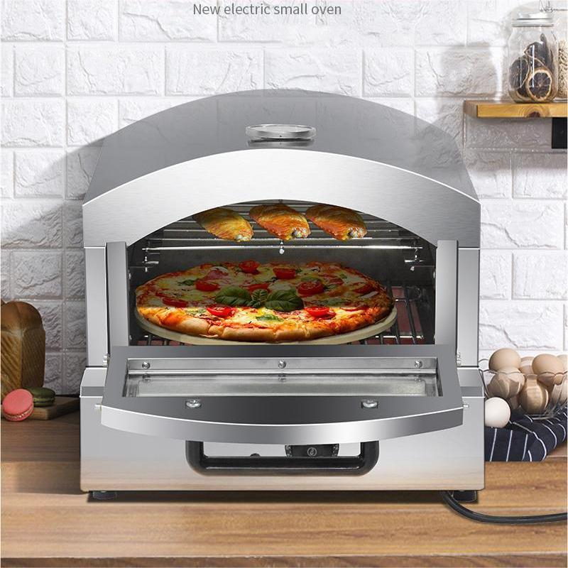 Double layer Pizza Oven Outdoor Electric Pizza Oven Commercial Gas Pizza  Oven Portable Small Household Pizza Oven Built-in Thermometer, 304  Stainless Steel | Shopee Singapore