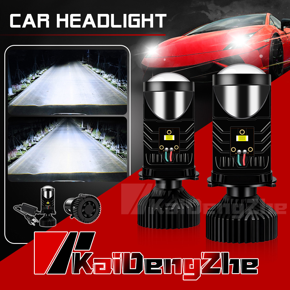 2 Chiếc 9-36V 120W 16000LM 6000K Trắng H4 Đèn Pha LED Tự Động Cho Xe Hơi Canbus Hi/Lo Chùm Bóng Đèn Pha