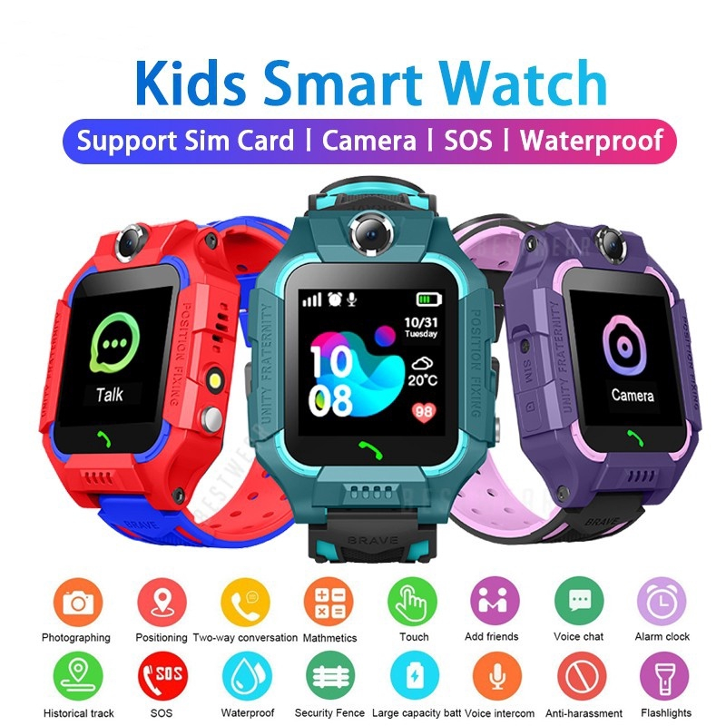 Smart Watch Touch Screen SOS GPS Anti-lost Kids Tracker Support SIM Card For Android IOS Kids Smart