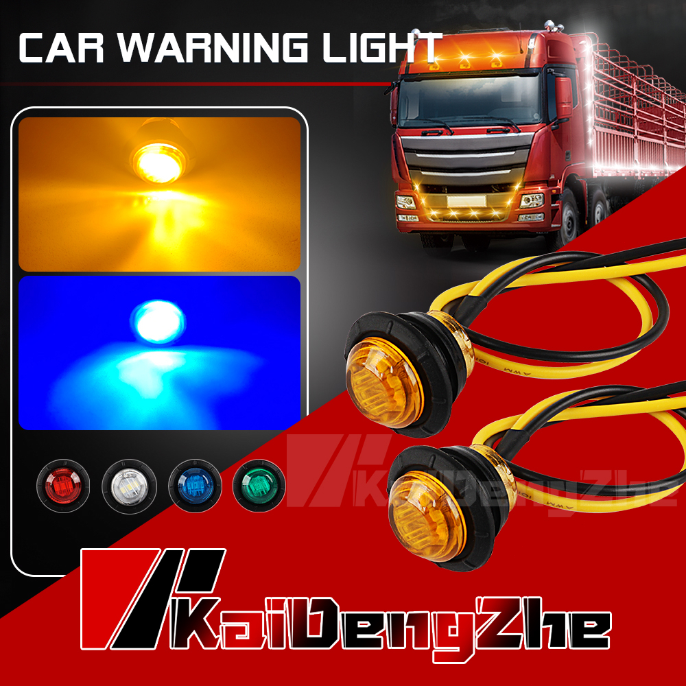 Bộ 2 Đèn Cảnh Báo 3 Bóng LED 12V 24V Gắn Đuôi Xe Hơi / Xe Tải