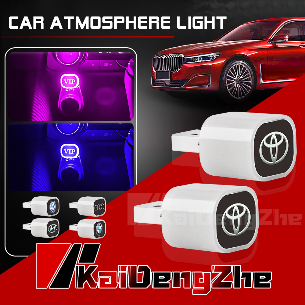 Đèn LED USB Không Dây 6 Màu Trang Trí Nội Thất Xe Hơi